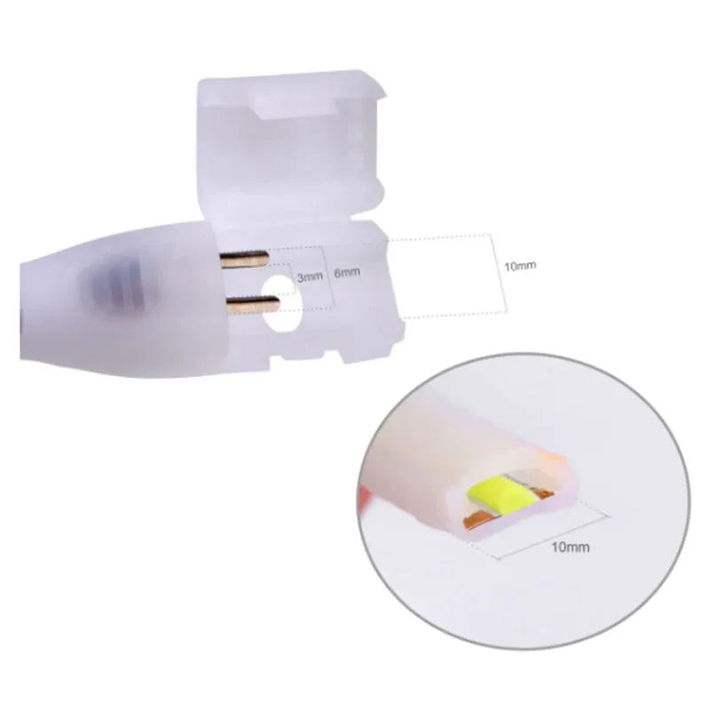 Manguera Led COB 127v Luz Cálida o Luz Blanca 25m IP65 Exterior Lumicraft