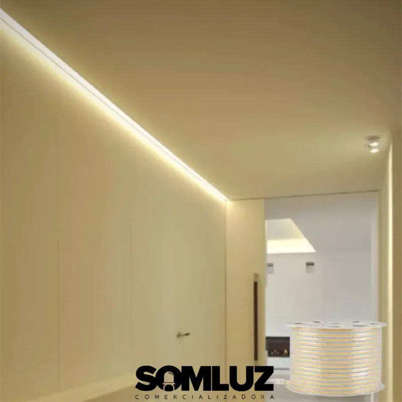 Manguera Led COB 127v Luz Cálida o Luz Blanca 25m IP65 Exterior Lumicraft