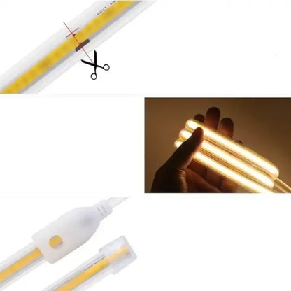 Manguera Led COB 127v Luz Cálida o Luz Blanca 25m IP65 Exterior Lumicraft