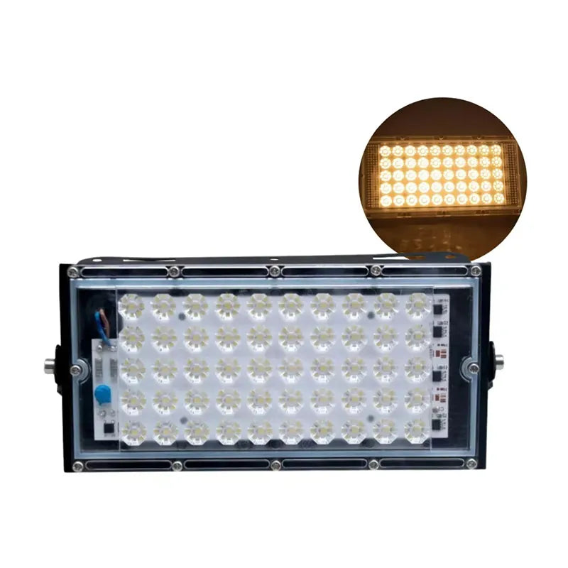 Reflector Led 50w Económico Rectangular Luz Blanca o Luz Cálida