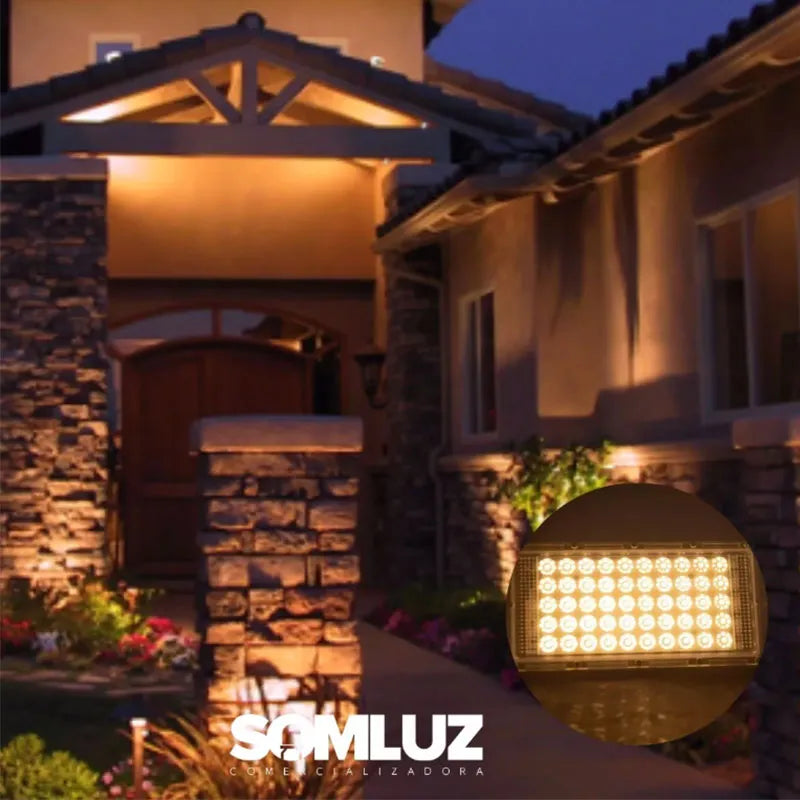 Reflector Led 50w Económico Rectangular Luz Blanca o Luz Cálida