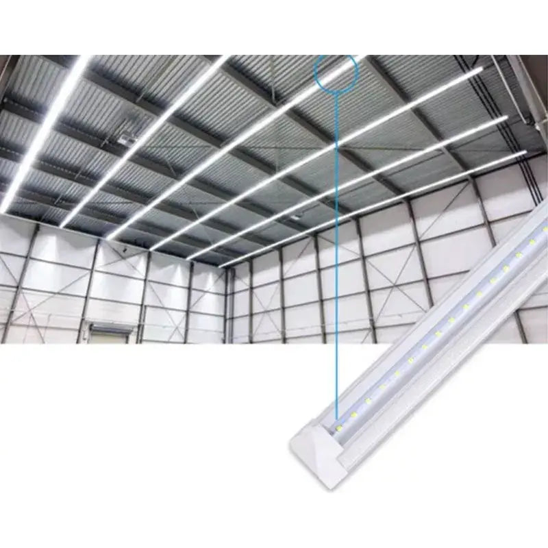 Regleta Led 40w Base Integrada Aluminio 240cm Opalino o Transparente Luz Blanca Lumicraft