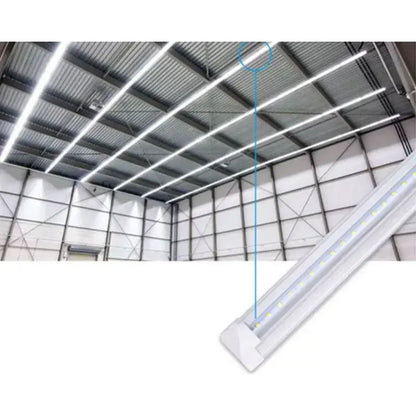 Regleta Led 40w Base Integrada Aluminio 240cm Opalino o Transparente Luz Blanca Lumicraft