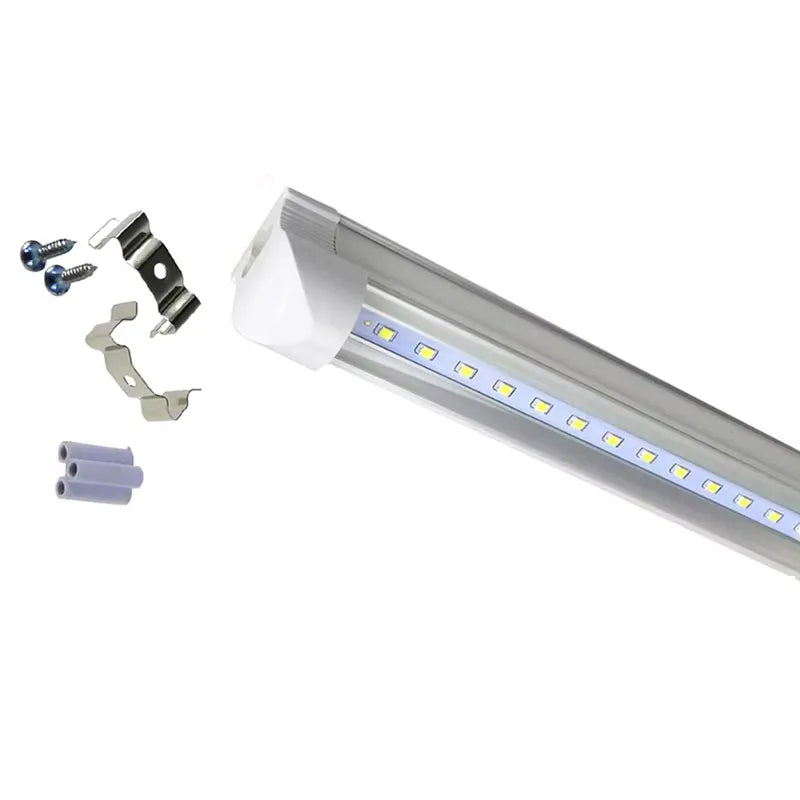 Regleta Led 40w Base Integrada Aluminio 240cm Opalino o Transparente Luz Blanca Lumicraft