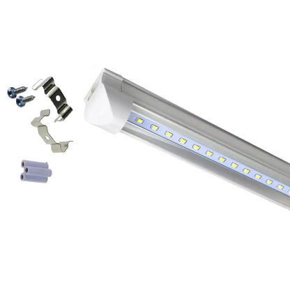 Regleta Led 40w Base Integrada Aluminio 240cm Opalino o Transparente Luz Blanca Lumicraft