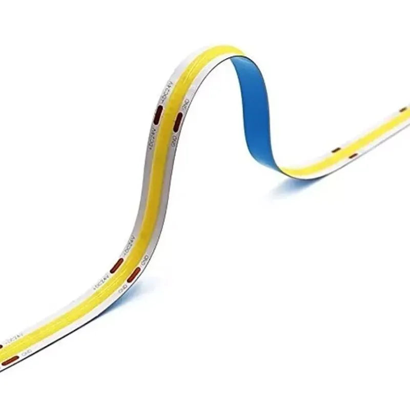 Tira Luz Led COB 12v Interior Luz Cálida o Luz Blanca 5m IP20 Lumicraft