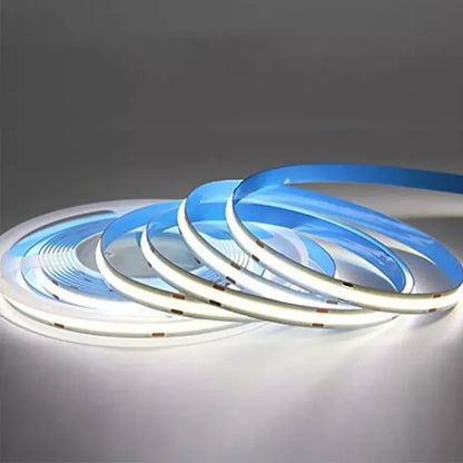Tira Luz Led COB 12v Interior Luz Cálida o Luz Blanca 5m IP20 Lumicraft