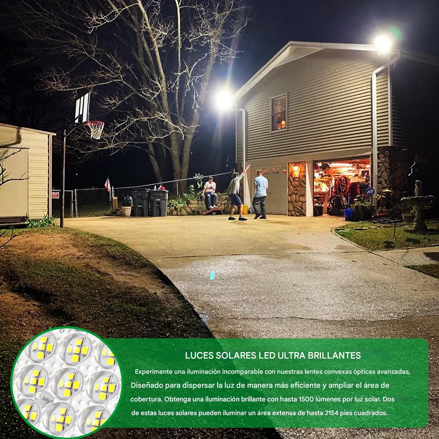 Lámpara Solar Led Exterior Interior Reflector 585 Leds Ip66 200w Blanco Frío - SZZX200W