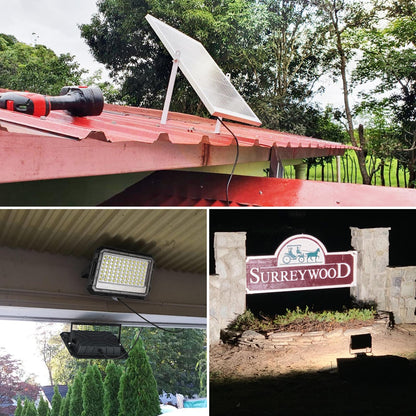 Lámpara Solar Led Exterior Interior Reflector 585 Leds Ip66 200w Blanco Frío - SZZX200W