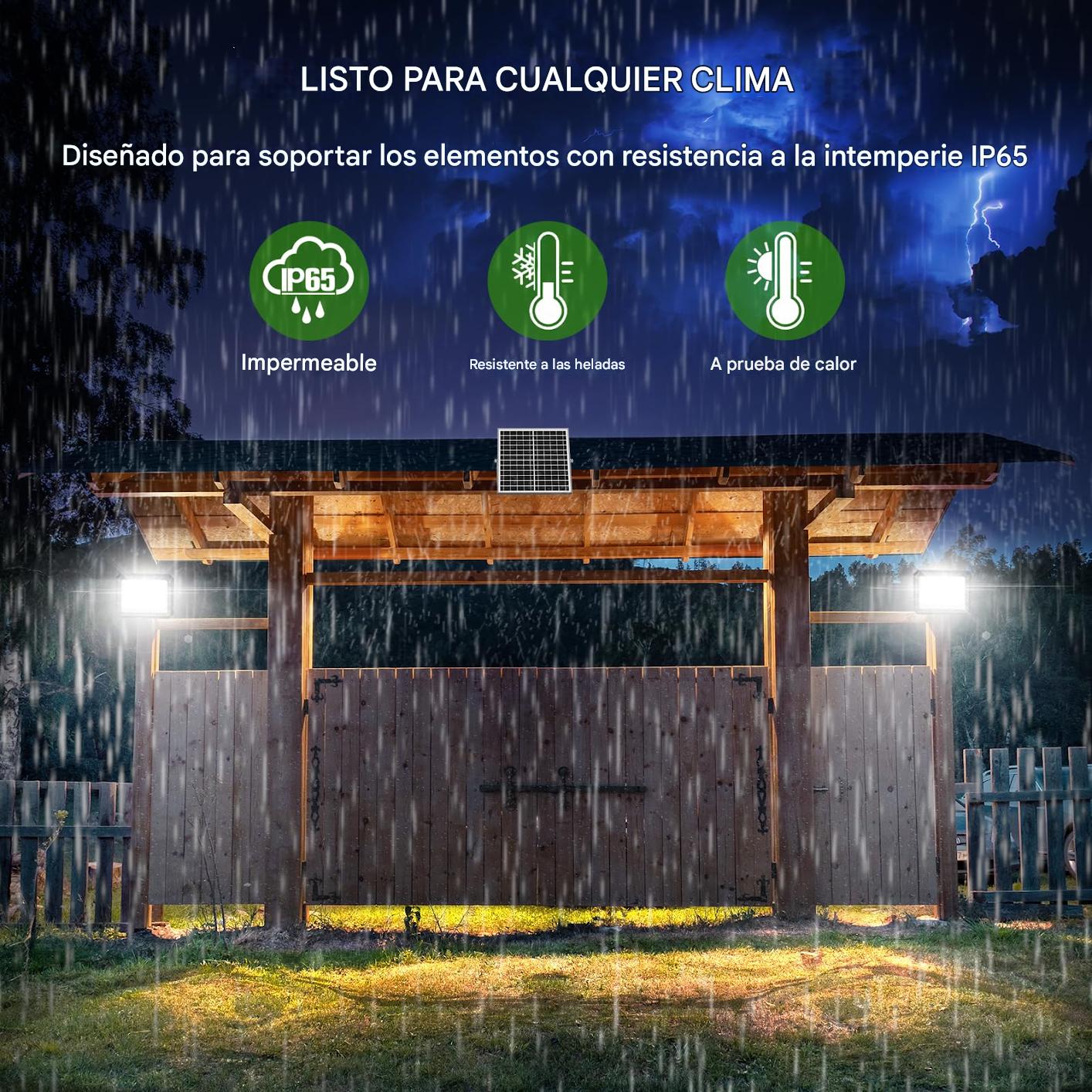 Lámpara Solar Led Exterior 300W Interior Reflector 585 Leds Ip66 Blanco frío - SZZX300W