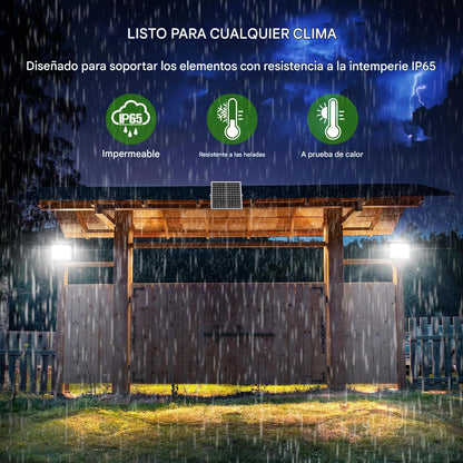 Lámpara Solar Led Exterior Interior Reflector 585 Leds Ip66 400w Blanco Frío - SZZX400W