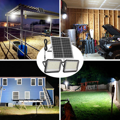 Lámpara Solar Led Exterior Interior Reflector 585 Leds Ip66 200w Blanco Frío - SZZX200W