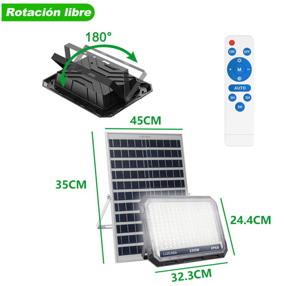 Lámpara Solar Led Exterior Interior Reflector 585 Leds Ip66 100w Blanco Frío - SZZX100W